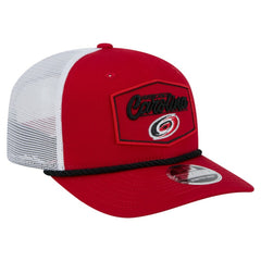 Carolina Hurricanes New Era Team Patch Basic 9SEVENTY Adjustable Trucker Hat - Red/White - NHL 203155590