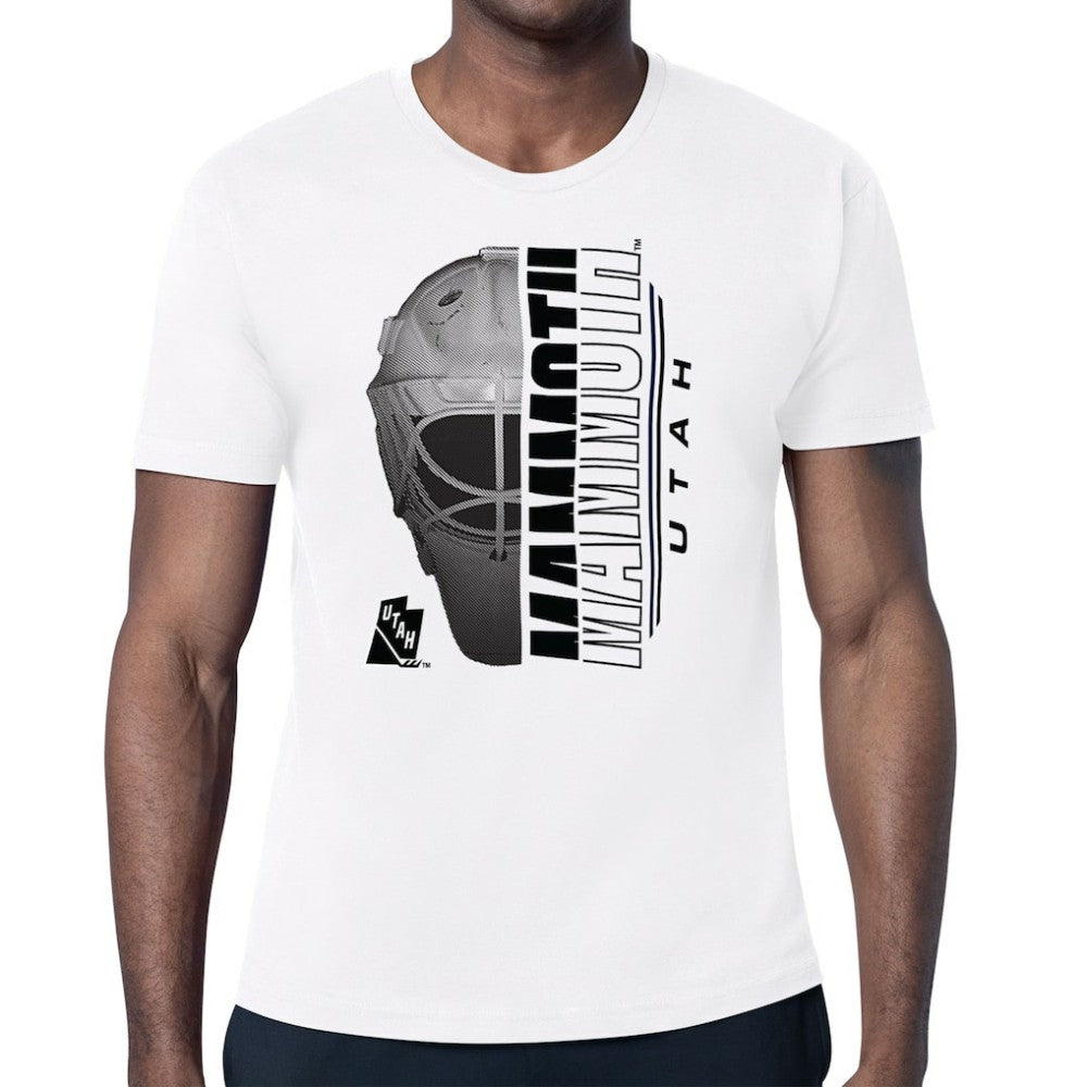 Utah Mammoth Starter Half Helmet T-Shirt - White - NHL 203155667