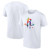 Houston Rockets Team Logo Pride T-Shirt White