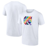 Sacramento Kings Team Logo Pride T-Shirt White