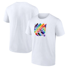 Sacramento Kings Team Logo Pride T-Shirt White
