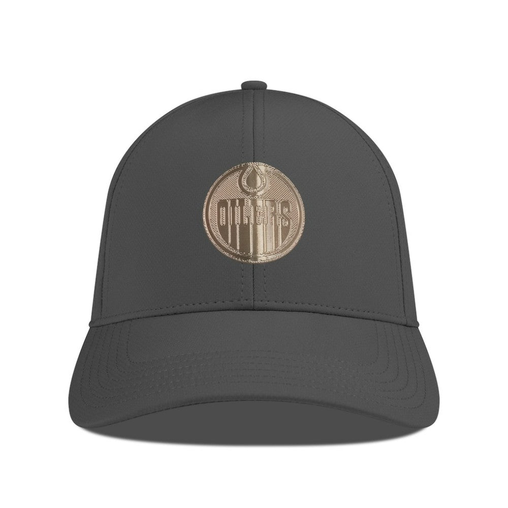 Edmonton Oilers Levelwear Ascend Copper Insignia Vented Adjustable Hat - Charcoal - NHL 203155849