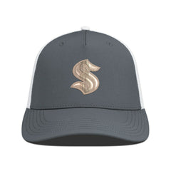Seattle Kraken Levelwear Signal Copper Insignia Trucker Adjustable Hat - Charcoal/White - NHL 203155904