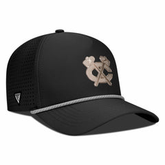 Chicago Blackhawks Levelwear Gordon Copper Insignia Vented Adjustable Hat - Black - NHL 203155962
