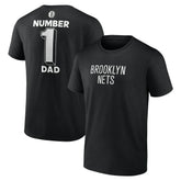 Brooklyn Nets #1 Dad Jersey T-Shirt Black