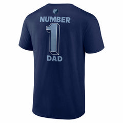 Memphis Grizzlies #1 Dad Jersey T-Shirt Navy
