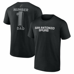 San Antonio Spurs #1 Dad Jersey T-Shirt Black