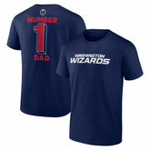 Washington Wizards #1 Dad Jersey T-Shirt Navy
