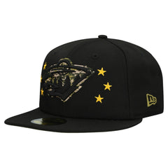 Minnesota Wild New Era Military Appreciation Digital Camo Stars 59FIFTY Fitted Hat - Black - NHL 203156192