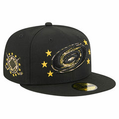 Carolina Hurricanes New Era Military Appreciation Digital Camo Stars 59FIFTY Fitted Hat - Black - NHL 203156194