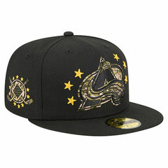 Colorado Avalanche New Era Military Appreciation Digital Camo Stars 59FIFTY Fitted Hat - Black - NHL 203156196