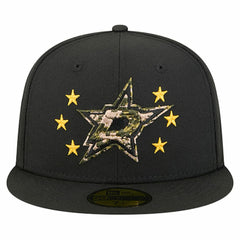 Dallas Stars New Era Military Appreciation Digital Camo Stars 59FIFTY Fitted Hat - Black - NHL 203156197