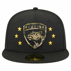 Florida Panthers New Era Military Appreciation Digital Camo Stars 59FIFTY Fitted Hat - Black - NHL 203156200
