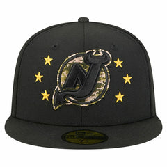 New Jersey Devils New Era Military Appreciation Digital Camo Stars 59FIFTY Fitted Hat - Black - NHL 203156202