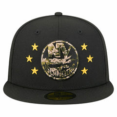 New York Islanders New Era Military Appreciation Digital Camo Stars 59FIFTY Fitted Hat - Black - NHL 203156203