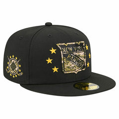 New York Rangers New Era Military Appreciation Digital Camo Stars 59FIFTY Fitted Hat - Black - NHL 203156204