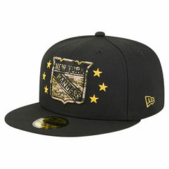 New York Rangers New Era Military Appreciation Digital Camo Stars 59FIFTY Fitted Hat - Black - NHL 203156204