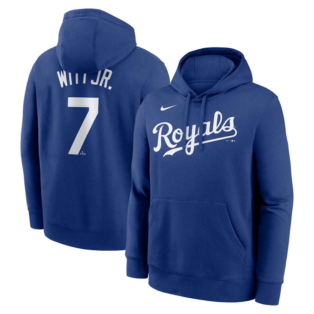 Bobby Witt Jr. Kansas City Royals Nike Player Name & Number Club Fleece Pullover Hoodie - Royal - Nike Discount