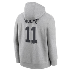 Anthony Volpe New York Yankees Nike Player Name & Number Club Fleece Pullover Hoodie - Heather Gray - Nike Discount