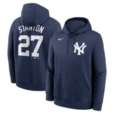 Giancarlo Stanton New York Yankees Nike Player Name & Number Club Fleece Pullover Hoodie - Navy - Nike Lifestyle