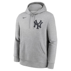 Derek Jeter New York Yankees Nike Player Name & Number Club Fleece Pullover Hoodie - Heather Gray - Nike Discount