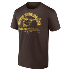 San Diego Padres Keep The Faith T-Shirt - Brown - MLB Online