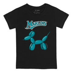 Miami Marlins Tiny Turnip Youth Balloon Dog T-Shirt - Black - MLB Sale