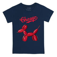 Chicago Cubs Tiny Turnip Youth Balloon Dog T-Shirt - Navy - MLB Online