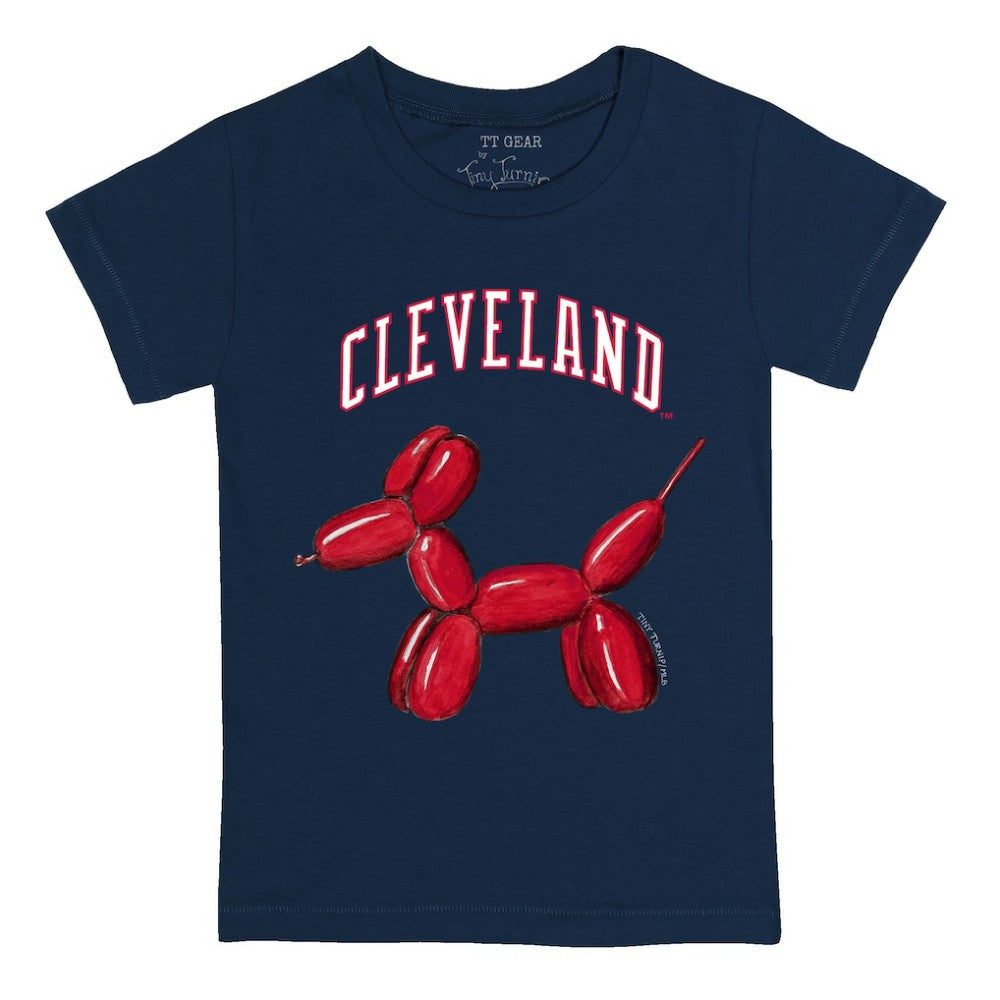 Cleveland Guardians Tiny Turnip Youth Balloon Dog T-Shirt - Navy - MLB on Sale