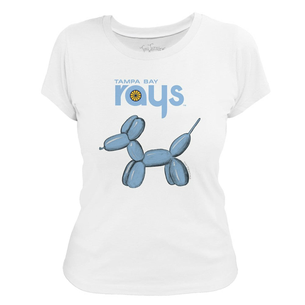 Tampa Bay Rays Tiny Turnip Women's Balloon Dog T-Shirt - White - MLB Online