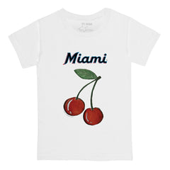 Miami Marlins Tiny Turnip Youth Cherries T-Shirt - White - MLB Sale