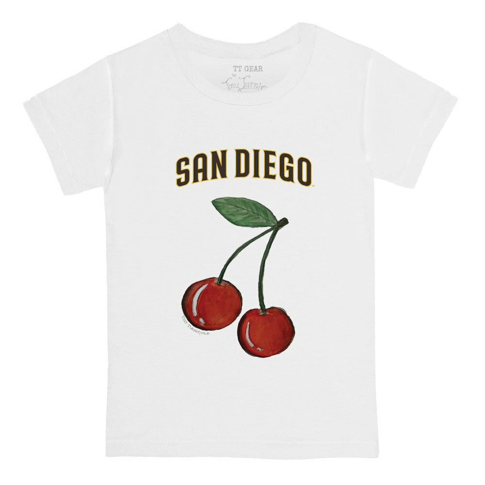 San Diego Padres Tiny Turnip Youth Cherries T-Shirt - White - MLB Discount