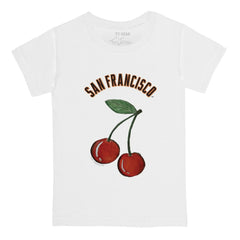 San Francisco Giants Tiny Turnip Youth Cherries T-Shirt - White - MLB Discount