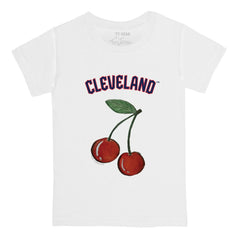 Cleveland Guardians Tiny Turnip Youth Cherries T-Shirt - White - MLB Sale