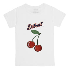 Detroit Tigers Tiny Turnip Youth Cherries T-Shirt - White - MLB Lifestyle