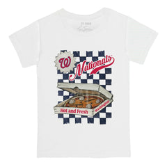 Washington Nationals Tiny Turnip Youth Pizza T-Shirt - White - MLB Online