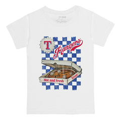 Texas Rangers Tiny Turnip Youth Pizza T-Shirt - White - MLB Online