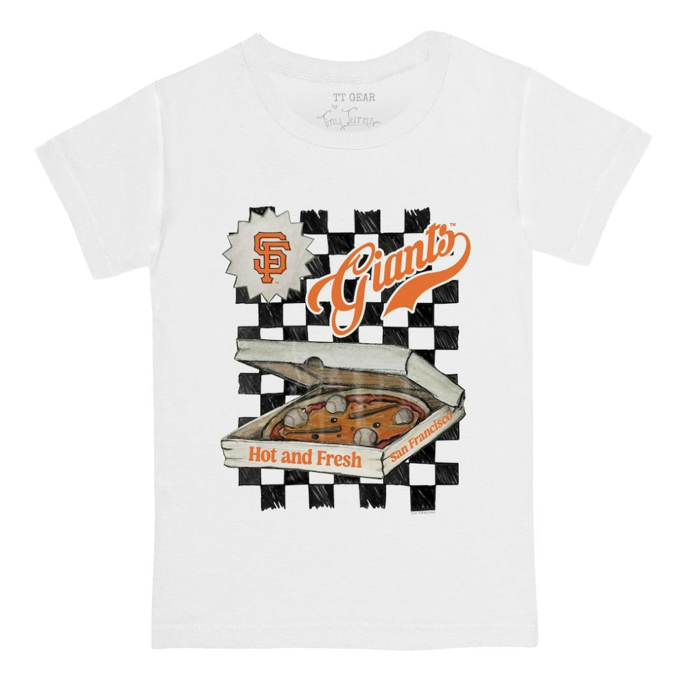 San Francisco Giants Tiny Turnip Youth Pizza T-Shirt - White - MLB Online