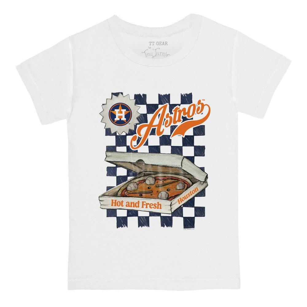 Houston Astros Tiny Turnip Youth Pizza T-Shirt - White - MLB Discount