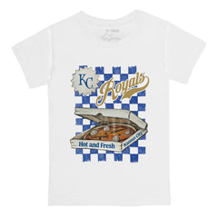 Kansas City Royals Tiny Turnip Youth Pizza T-Shirt - White - MLB Discount