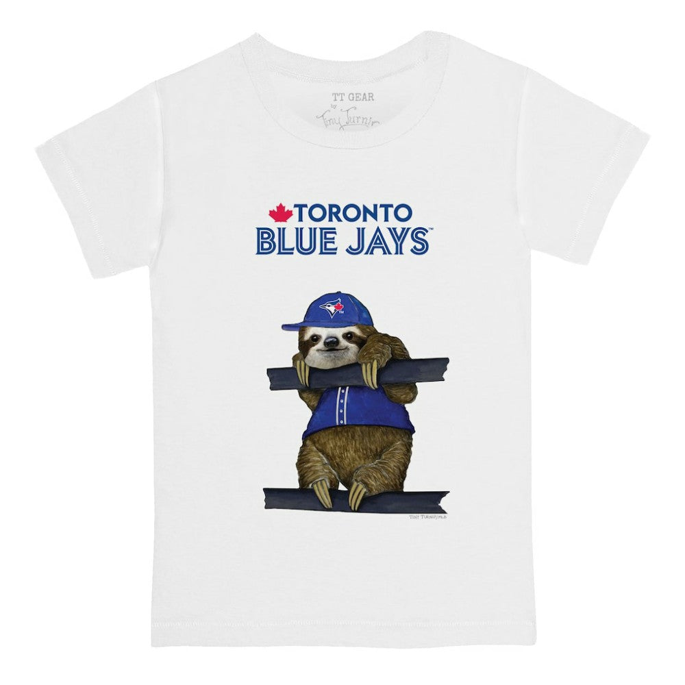 Toronto Blue Jays Tiny Turnip Youth Sloth T-Shirt - White - MLB Online