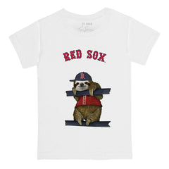 Boston Red Sox Tiny Turnip Youth Sloth T-Shirt - White - MLB Online