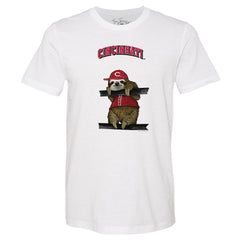 Cincinnati Reds Tiny Turnip Unisex Sloth T-Shirt - White - MLB on Sale