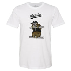 Chicago White Sox Tiny Turnip Unisex Sloth T-Shirt - White - MLB Discount