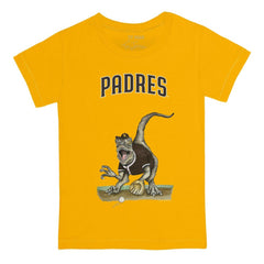 San Diego Padres Tiny Turnip Youth Velociraptor T-Shirt - Gold - MLB Sale