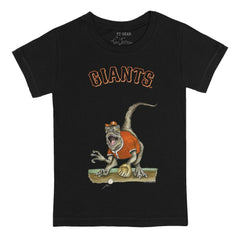 San Francisco Giants Tiny Turnip Youth Velociraptor T-Shirt - Black - MLB Lifestyle
