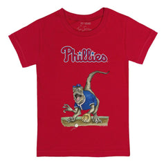 Philadelphia Phillies Tiny Turnip Youth Velociraptor T-Shirt - Red - MLB Online