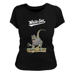 Chicago White Sox Tiny Turnip Women's Velociraptor T-Shirt - Black - MLB Discount