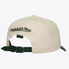 Toronto Maple Leafs Mitchell & Ness x Just Don Wave Script Pro Strapback Hat - Cream/Green - NHL 203159324