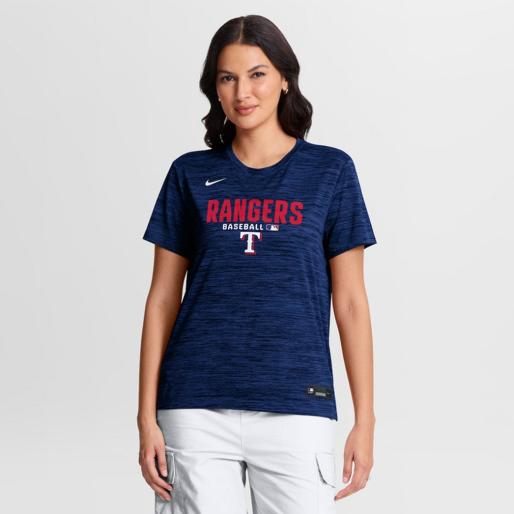 Texas Rangers Nike Women's Authentic Collection Velocity Dri-FIT T-Shirt - Royal - Nike on Sale